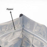 NNEDSZ 400 Resealable Mylar Stand Up Bags 29.5x22cm - Black Food Packaging Zip Pouch