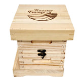 NNEDSZ Mini Beehive Box 2 Tier Timber Decor Art Apiarist Gift Jewellery Trinkets Storage
