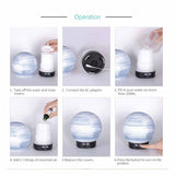 NNEDSZ Essential Oil Aroma Diffuser - 100ml Ball Aromatherapy Ultrasonic Humidifier