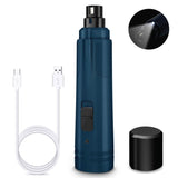 NNEDSZ LED Light Pet Nail Grinder Dog Cat Electric Trimmer 2 Speed Rechargeable Filer