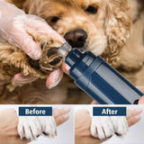 NNEDSZ LED Light Pet Nail Grinder Dog Cat Electric Trimmer 2 Speed Rechargeable Filer
