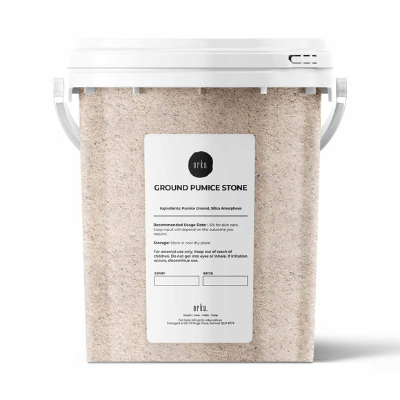 NNEDSZ 1.3Kg Ground Pumice Stone Granular Powder Tub Exfoliant Body Scrub Soap Additive