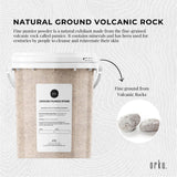 NNEDSZ 1.3Kg Ground Pumice Stone Granular Powder Tub Exfoliant Body Scrub Soap Additive