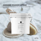 NNEDSZ 5Kg Ground Pumice Stone Granular Powder Tub Exfoliant Body Scrub Soap Additive