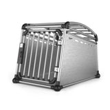NNEDSZ Aluminium Dog Travel Crate 63x68x88cm - Large Pet Car Transport Cage  Kennel Box