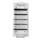 NNEDSZ Under Bed 6 Compartment Storer with Wheels 27L Container Tub Storage Unit