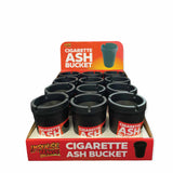 NNEDSZ 12 Pk Cigarette AshtBucket Black with Lid Large Tobacco Ash Smoke Car Holder