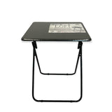 NNEDSZ Metal MDF Folding Table Foldable Laptop PC Collapsible Study Desk 48cm x 38cm
