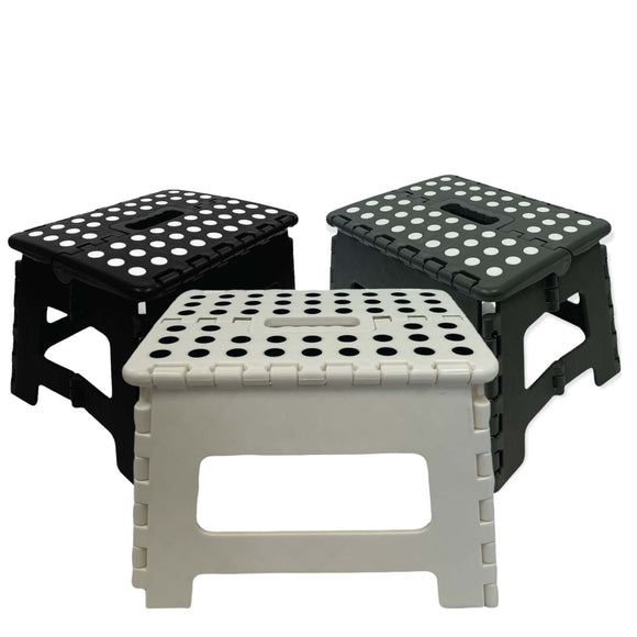 NNEDSZ Folding Step Stool 22cm Portable Plastic Collapsible Fold Up Chair Random Colour