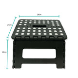 NNEDSZ Folding Step Stool 22cm Portable Plastic Collapsible Fold Up Chair Random Colour