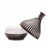 NNEDSZ Essential Oil Aroma Diffuser - 400ml Remote Dark Wood Ultrasonic Mist Humidifier