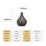 NNEDSZ Essential Oil Aroma Diffuser - 400ml Remote Dark Wood Ultrasonic Mist Humidifier
