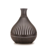 NNEDSZ Essential Oil Aroma Diffuser - 400ml Remote Dark Wood Ultrasonic Mist Humidifier