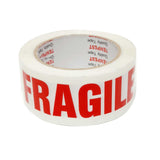 NNEDSZ 1x Fragile Packing Tape 48mmx75m - Long Rolls Red White Packaging Adhesive Label