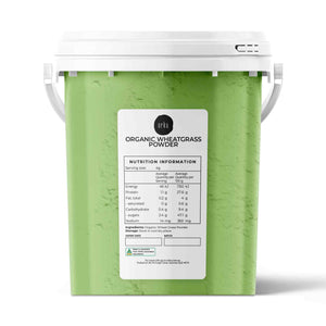 NNEDSZ 400g Organic Wheatgrass Powder Tub Bucket Superfood Wheat Grass Leaf Supplement