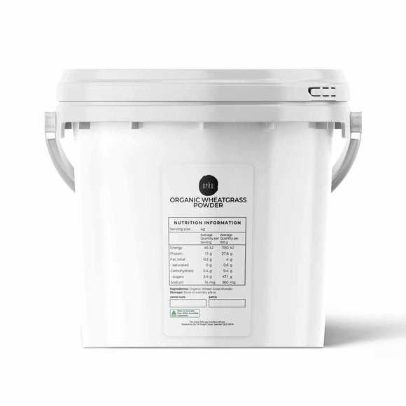NNEDSZ 2Kg Organic Wheatgrass Powder Tub Bucket Superfood Wheat Grass Supplement
