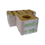 NNEDSZ 75x75x65mm Stonewool 8pk - Planting Propagation Growing Assist Block Nutrifield