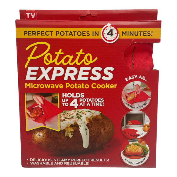 NNEDSZ Microwave Potato Cooker - Reusable Perfect Potato Baked Steaming Express Sleeve
