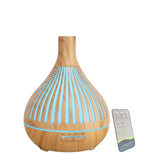 NNEDSZ Essential Oil Aroma Diffuser and Remote - 400ml Narrow Top Wood Mist Humidifier