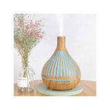 NNEDSZ Essential Oil Aroma Diffuser and Remote - 400ml Narrow Top Wood Mist Humidifier
