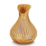 NNEDSZ Essential Oil Aroma Diffuser and Remote - 500ml Tulip Top Wood Mist Humidifier