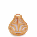 NNEDSZ Essential Oil Aroma Diffuser and Remote - 500ml Flat Top Wood Mist Humidifier