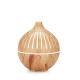 NNEDSZ Essential Oil USB Aroma Diffuser - 180ml LED Light Wood Mist Humidifier