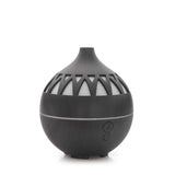 NNEDSZ Essential Oil Aroma Diffuser - 180ml USB LED Dark Wood Mist Humidifier