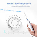 NNEDSZ Water Jet Dental Flosser 1000ml White - Electric Oral Pressure Irrigator