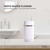 NNEDSZ Teeth Water Flosser Rechargeable Cordless Cleaner - Travel Oral Irrigator White