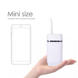 NNEDSZ Teeth Water Flosser Rechargeable Cordless Cleaner - Travel Oral Irrigator White