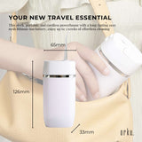 NNEDSZ Teeth Water Flosser Rechargeable Cordless Cleaner - Travel Oral Irrigator White