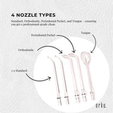 NNEDSZ Teeth Water Flosser Rechargeable Cordless Cleaner - Travel Oral Irrigator White