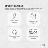 NNEDSZ Teeth Water Flosser Rechargeable Cordless Cleaner - Travel Oral Irrigator White