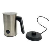 NNEDSZ 115ml/ 240ml Milk Frother and Warmer Electric Foamer Coffee Jug with Handle