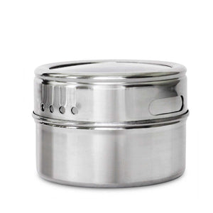 NNEDSZ 150g Magnetic Spice Jar Stainless Steel Tins - Herb Seasoning Storage Container