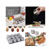 NNEDSZ 150g Magnetic Spice Jar Stainless Steel Tins - Herb Seasoning Storage Container