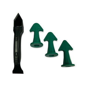 NNEDSZ 3pc Caulking Nozzles with Plastic Scraper - Sealant Applicator Accessory Tool