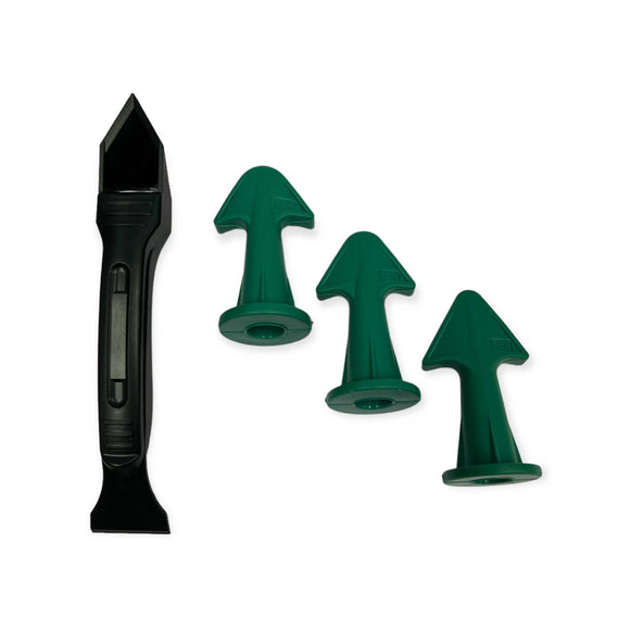 NNEDSZ 3pc Caulking Nozzles with Plastic Scraper - Sealant Applicator Accessory Tool