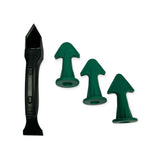 NNEDSZ 3pc Caulking Nozzles with Plastic Scraper - Sealant Applicator Accessory Tool