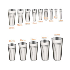 NNEDSZ 14pc Stainless Steel Caulking Nozzles - Sealant Applicator Accessory Tool Set