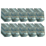 NNEDSZ 100x Resealable Aluminium Pouches 20x30cm - Windowed Zip Close Food Storage Bag