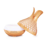 NNEDSZ Essential Oil Aroma Diffuser and Remote - 500ml Vase Flower Wood Mist Humidifier