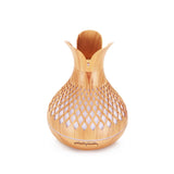 NNEDSZ Essential Oil Aroma Diffuser and Remote - 500ml Vase Flower Wood Mist Humidifier