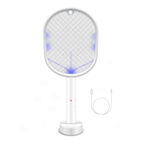 NNEDSZ 2 in 1 Rechargeable Mosquito Swatter - Electronic Fly Insect Bug Zapper Racket