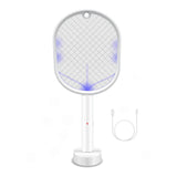 NNEDSZ 2 in 1 Rechargeable Mosquito Swatter - Electronic Fly Insect Bug Zapper Racket