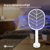 NNEDSZ 2 in 1 Rechargeable Mosquito Swatter - Electronic Fly Insect Bug Zapper Racket