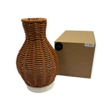 NNEDSZ Essential Oil Aroma Diffuser and Remote - 100ml Rattan Vase Mist Humidifier