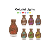 NNEDSZ Essential Oil Aroma Diffuser and Remote - 100ml Rattan Vase Mist Humidifier