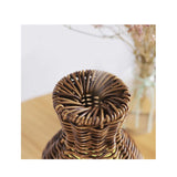 NNEDSZ Essential Oil Aroma Diffuser and Remote - 100ml Rattan Vase Mist Humidifier